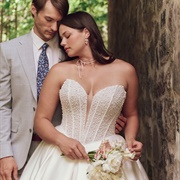Ribbon Wrapped Around Bride's Neck