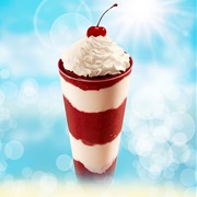 Vegan Vanilla Ice Cream With Cherry Sauce