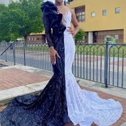 Two-Tone in Half-And-Half Style