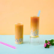 Luau Punch Boba Tea With Sugarplum Boba