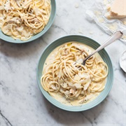 Tagliatelle With Chicken Stock, Tarragon, and Farmhouse Butter