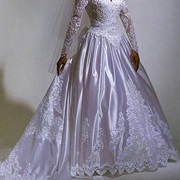 Shiny Fabric With Appliques