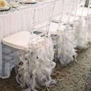 Ruffled Skirt on Wedding Chairs