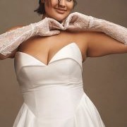 Sweetheart Neckline With Folded Detail
