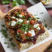 Feta and Fig Open-Faced Sandwich