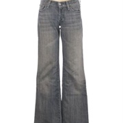 Grey Flared 90's Style Jeans