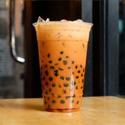 Iyokan Boba Tea With Cherry Boba