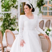 Square Neckline, Angled Over Shoulders