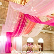 Multi-Colored Wedding Draping