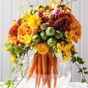 Wedding Centerpiece Using Vegetables