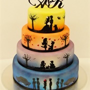 Storytelling Wedding Cake