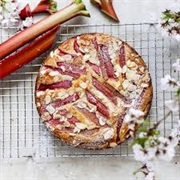 Rhubarb Almond Cake