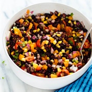 Black Bean, Pinto Bean, and Red Onion Salad