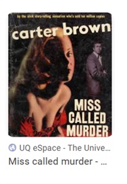 Miss Called Murder (Carter Brown)