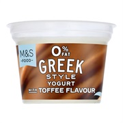 0% Fat Greek Style Yogurt With Toffee Flavour