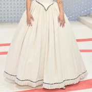 Colored Piping With Short Fabric Fringe Hem