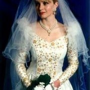 Patterned Fabric on Sleeves and Bodice Panel