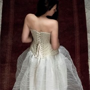 Laced Corset With Bow at Midpoint