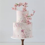 Cherry Blossom Wedding Cake