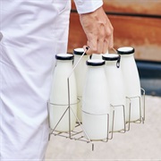 Milk Delivery in Glass Bottles