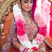 Varmala (Flower Garland) With Dress