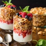 Yogurt Parfait With Nut Granola