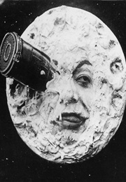 The Man in the Moon Shell in His Eye in a Voyage to the Moon (1902)