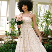 Smocked Bodice on Wedding Dress