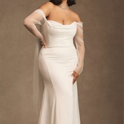 Sheer, Off-Shoulder Sleeves