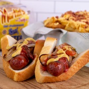 Sausage Sizzle on Poppy Seed Sourdough