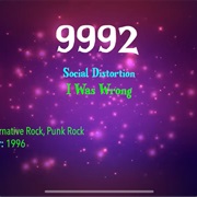 #9994 I Was Wrong by Social Distortion