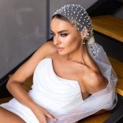 Beaded Gather at Back of Head to Form Cap