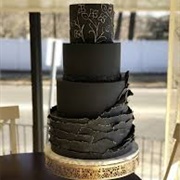 Black Wedding Cake