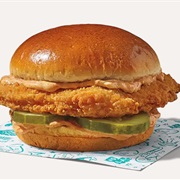 Popeyes Classic Flounder Fish Sandwich