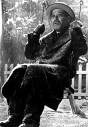 Old Man Found Dead in a Swing in Ikiru (1952)