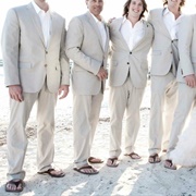 Flip Flops on Groomsmen
