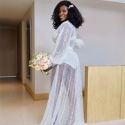 Bodysuit Under Sheer Overdress