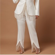 Bead Fringe on Jacket and Pants