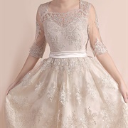 Ribbon Waist on Wedding Dress