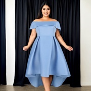 Bardot Style Neckline Bridesmaid Dress