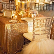 Sparkly Table Linens