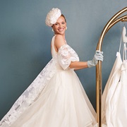 Pillbox Hat for Bride