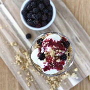 Blackberry Bark Cookie Sundae