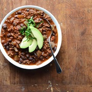 Chili Made With Coffee