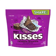Hershey's Kisses Rainbow Brownie Candy