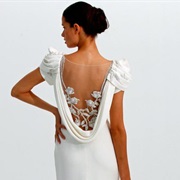 Cowl Back With Cut-Out Appliques