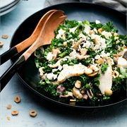Kale, Chicken, Hazelnut, and Feta Salad