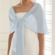 Chiffon Wrap With Wedding Dress