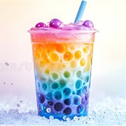 Tutti Frutti Boba Tea With Lychee Boba