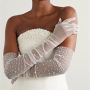 Studded Gloves on Bride